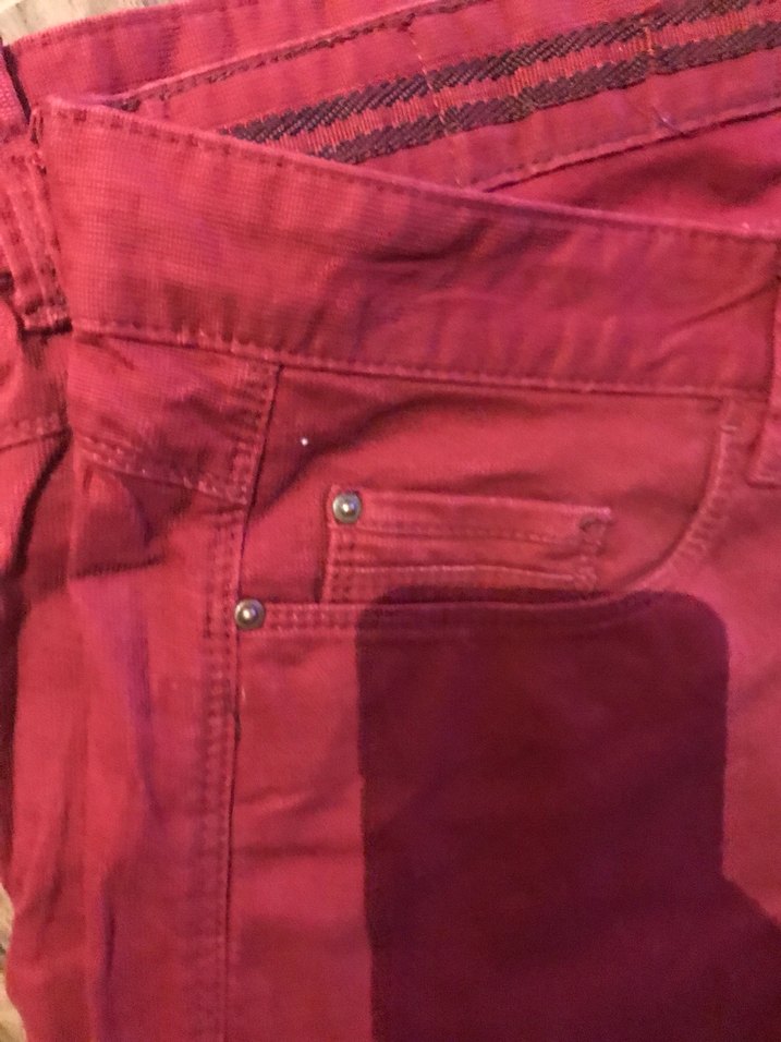 Bordo Erkek ince kadife  Kumaş Pantolon - Görsel 2