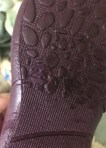 Mor Nakışlı Kız Çocuk Ev Terliği - Görsel 7