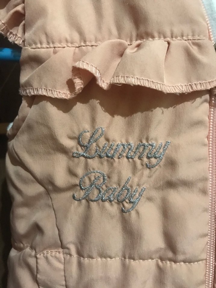 Kız Çocuk Pudra kapüşonlu  Fermuarlı Yelek - Görsel 2