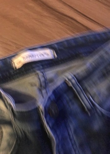 Erkek Mavi Mini Kot Şort - Görsel 3