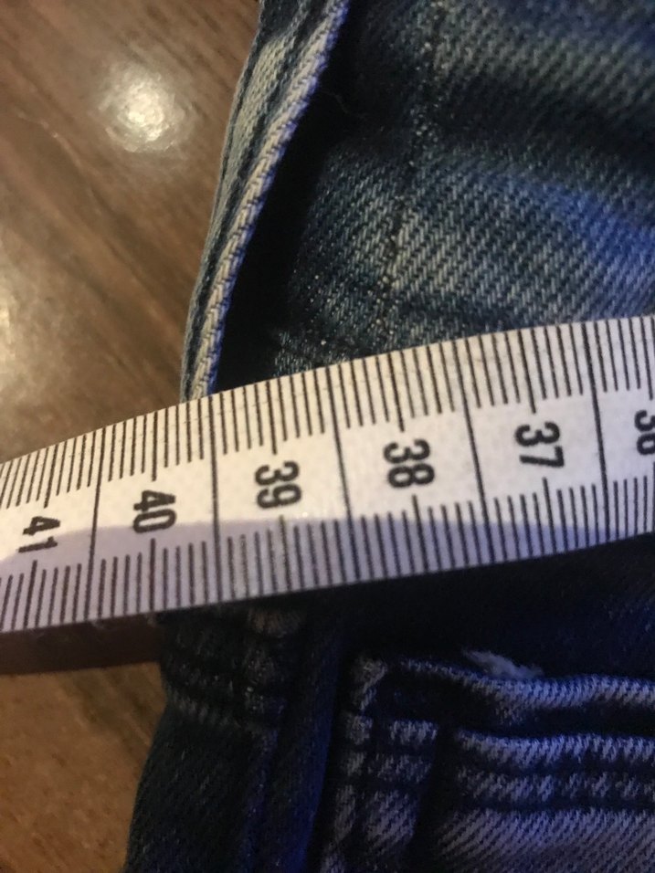 Erkek Mavi Mini Kot Şort - Görsel 4