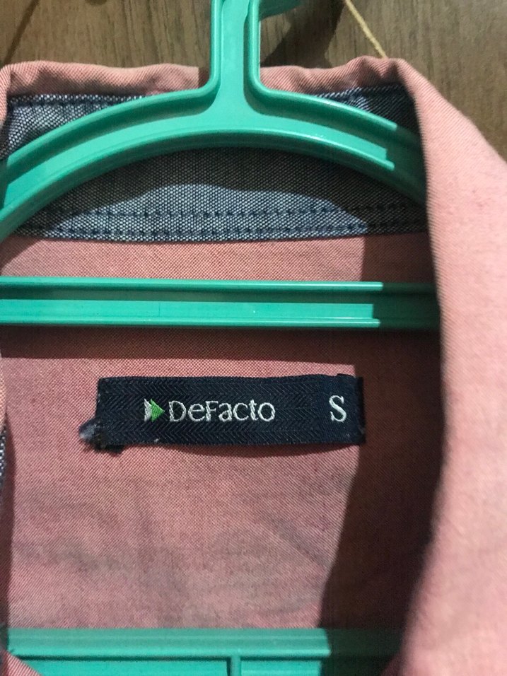 Defacto Pembe Düğmeli Uzun Kollu Erkek Gömlek - Görsel 3