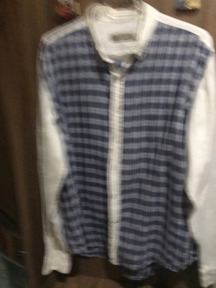 DS casual Ekoseli Beyaz Gömlek - Görsel 2