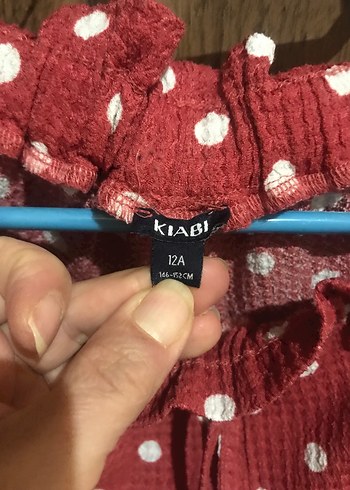 Kiabi Kırmızı Puantiyeli Fırfırlı Bohem Mini Şort - Görsel 3