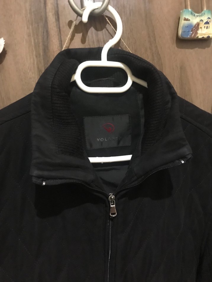 Siyah Fermuarlı Erkek Midi Ceket - Görsel 3