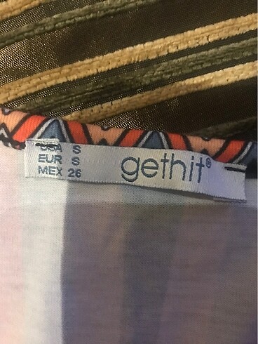 m Beden çeşitli Renk Gethit desenli elbise