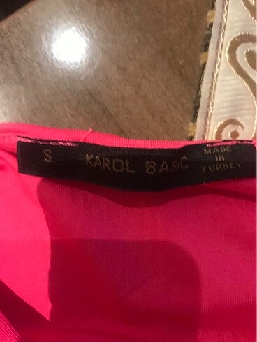 s Beden Karol basic neon pembe bluz