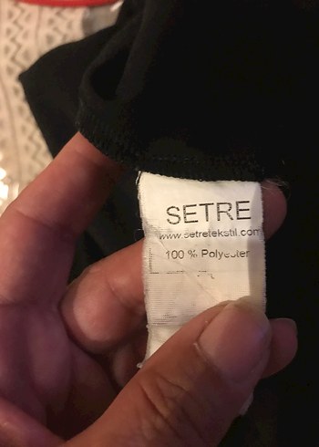 Setre Setre siyah fermuarlı bluz
