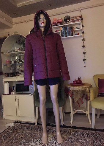 Jack&Jones Bordo Kapüşonlu Mont