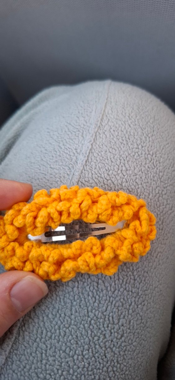 Sarı Örgü Çocuk Toka Seti - Görsel 3