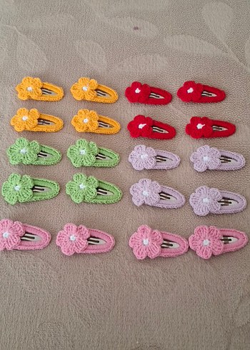 çiçek desenli çıt çıt toka - Görsel 3