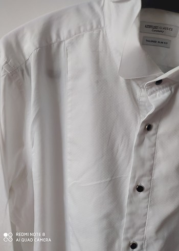 Pamuk Beyaz Erkek Gömlek, Uzun Kollu, Regular Fit - Görsel 5