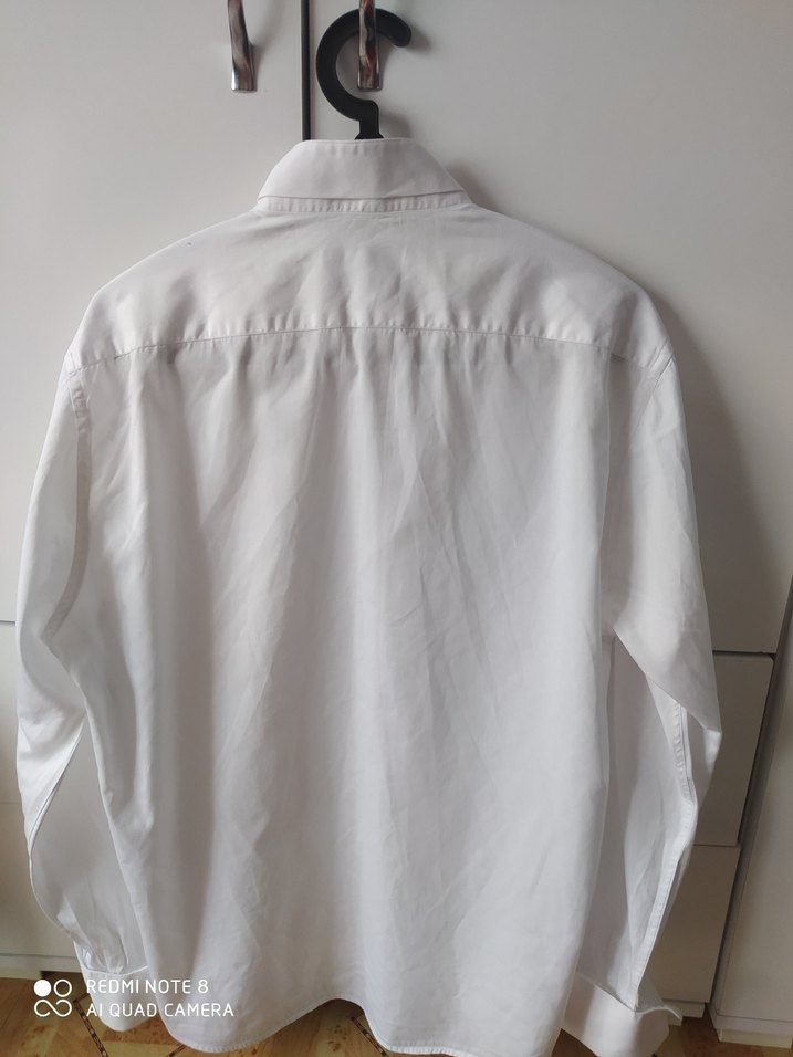 Pamuk Beyaz Erkek Gömlek, Uzun Kollu, Regular Fit - Görsel 3