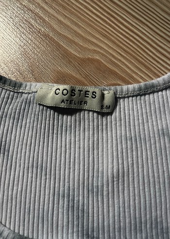 Bershka Gri Tie-Dye Kısa Crop Top