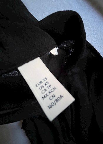 H&M H&M transğaran gömlek önü ve kolları bağcıklı
