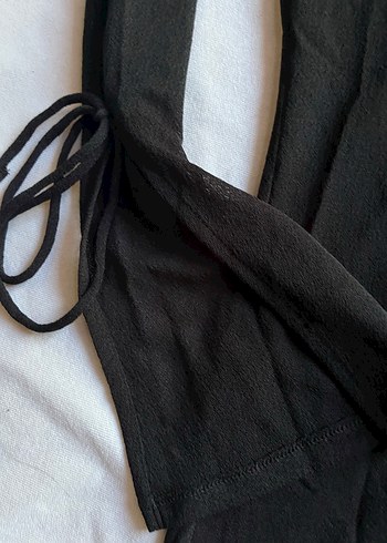 xs Beden H&M transğaran gömlek önü ve kolları bağcıklı