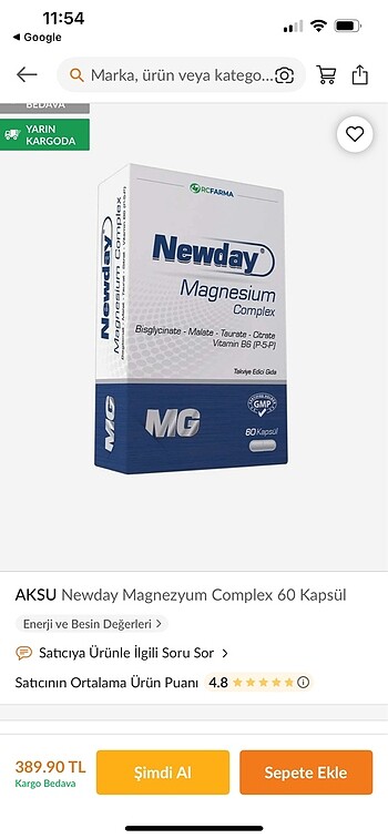 Diğer Magnezyum vitamin