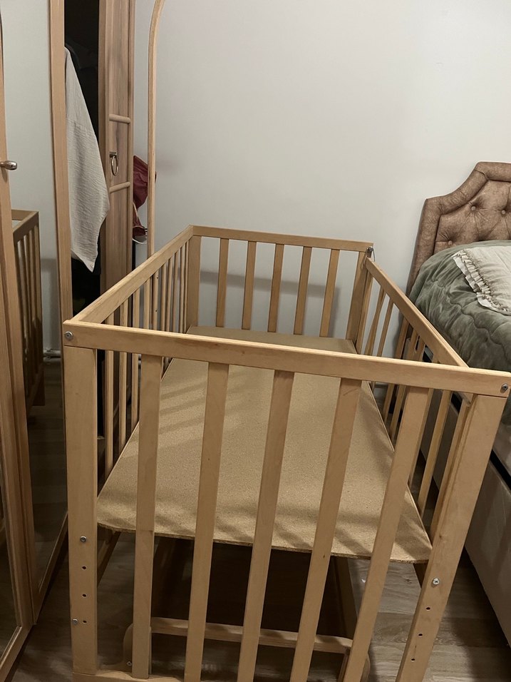 İstanbul/sultangazi  Ahşap Bebek Beşiği - Görsel 2