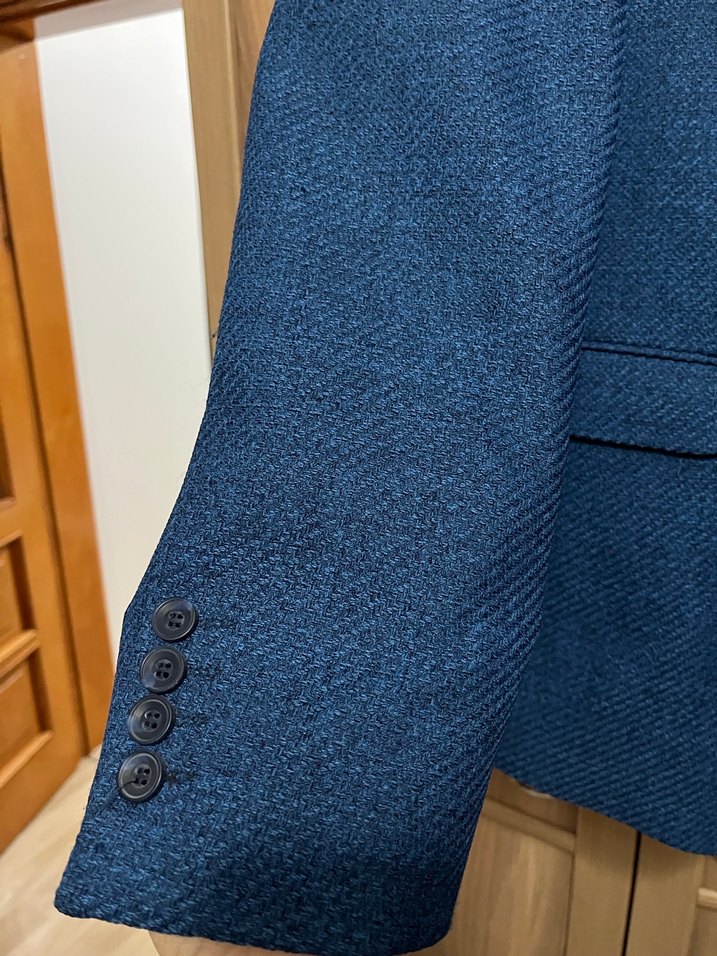 KİĞILI MARKA Düğmeli Lacivert Erkek KIŞLIK  Ceketi - Görsel 3