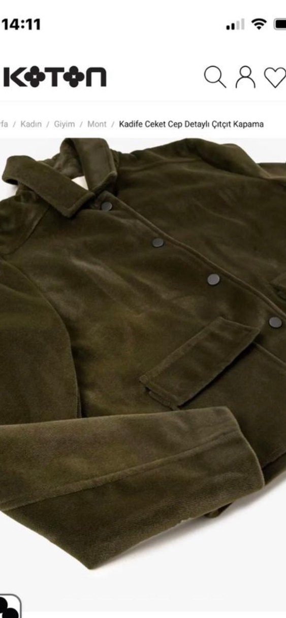 Düğmeli Haki Süet Midi Kadın Kaban - Görsel 4