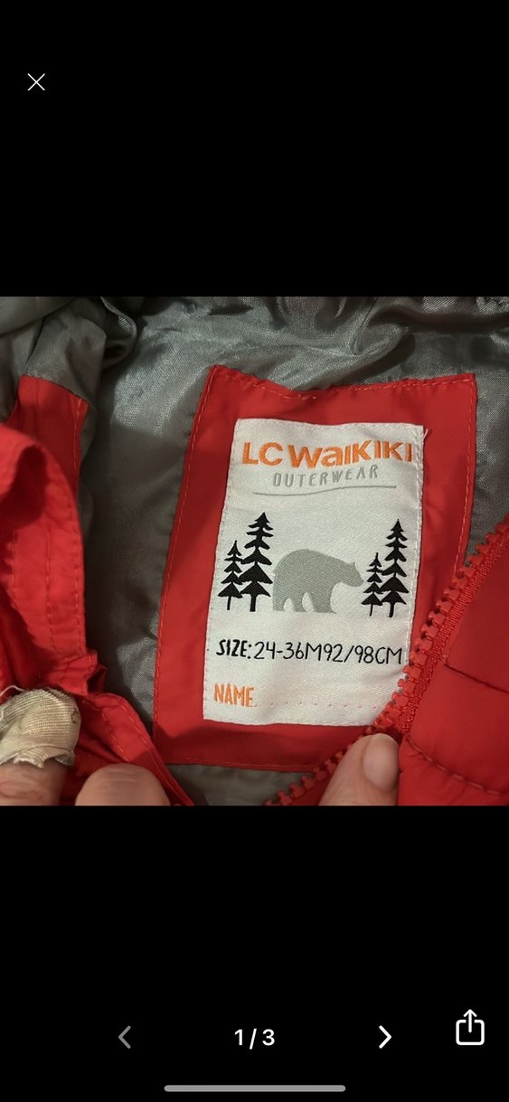 Kırmızı Kapüşonlu Erkek Çocuk Mont - Görsel 3