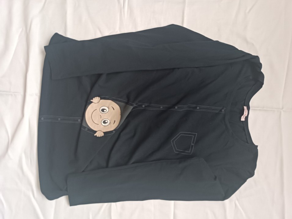 Baskılı Hamile bluz, Uzun Kollu - Görsel 3