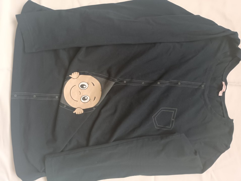 Baskılı Hamile bluz, Uzun Kollu - Görsel 4