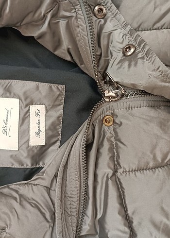 Gri Kadın Kürklü Kış Montu - Görsel 5