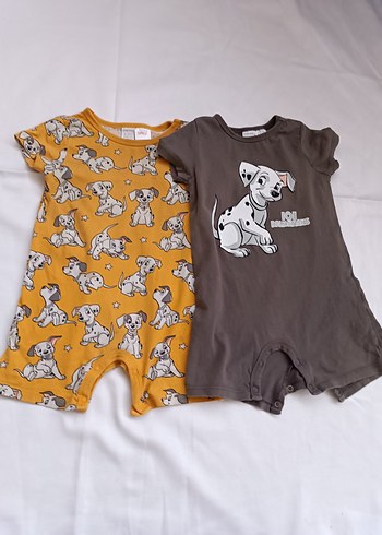 Erkek Bebek Kısa Kollu Pamuklu Tulum Seti - Görsel 3
