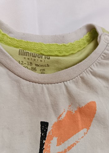 Renkli Erkek Bebek Kısa Kollu Tulum - Görsel 3