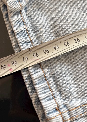 Gri Yırtık Detaylı Rahat Kesim Kadın Jean - Görsel 7