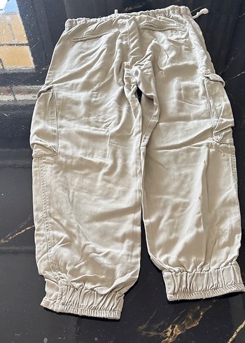 Zara Keten Kumaş Kemerli Rahat erkek Pantolon - Görsel 2