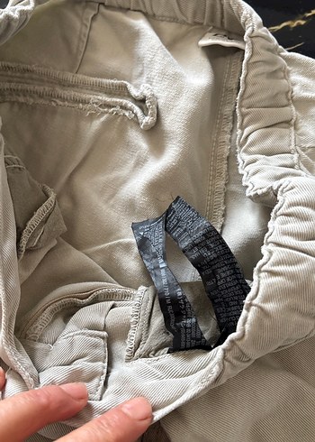 Zara Keten Kumaş Kemerli Rahat erkek Pantolon - Görsel 4