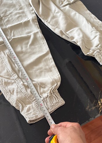 Zara Keten Kumaş Kemerli Rahat erkek Pantolon - Görsel 7