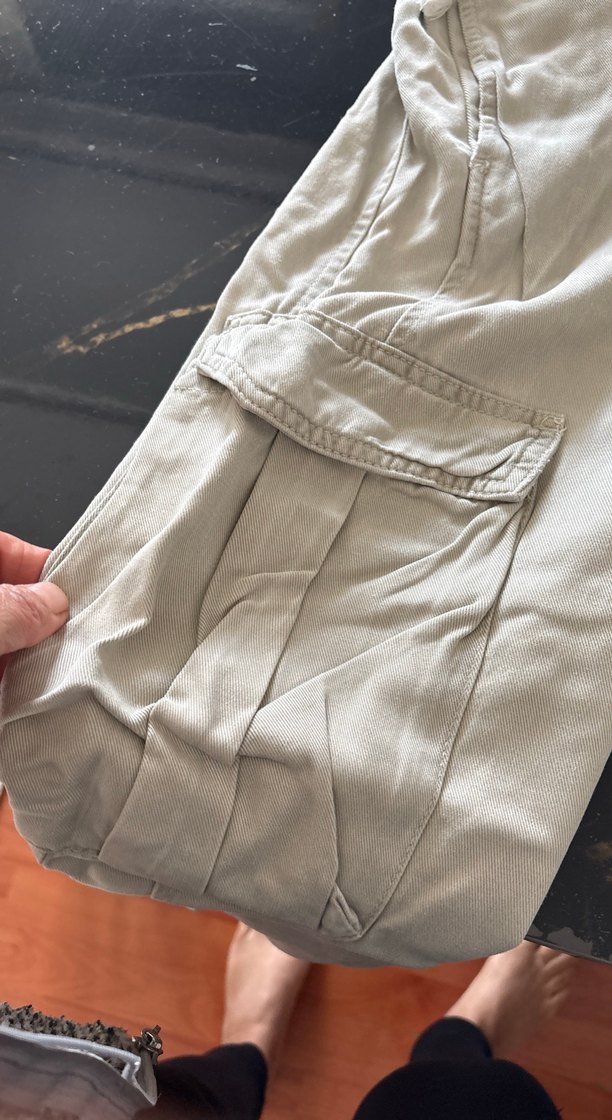 Zara Keten Kumaş Kemerli Rahat erkek Pantolon - Görsel 5