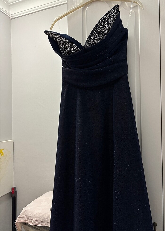 Kadın uzun abiye gece elbisesi - Görsel 5