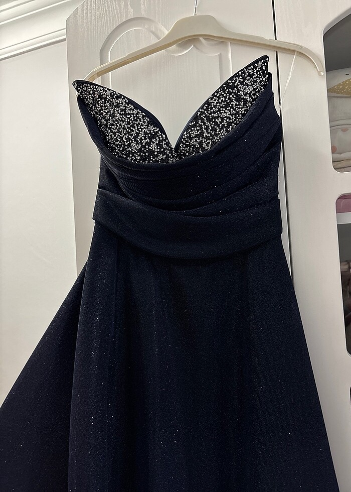 Kadın uzun abiye gece elbisesi - Görsel 3