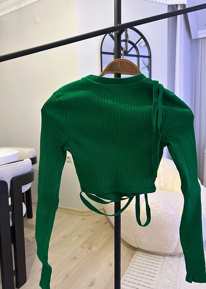 Zara belden bağlamalı crop - Görsel 2