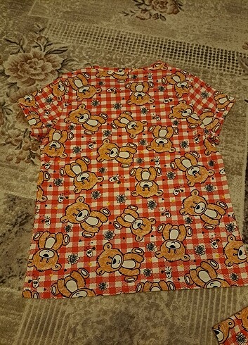 xl Beden kırmızı Renk pijama takımı
