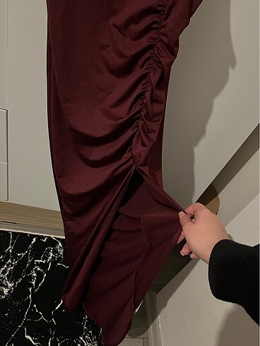 Diğer bordo elbise