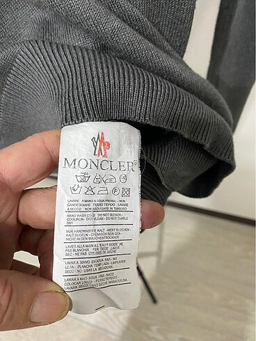 xl Beden gri Renk MONCLER KAZAK