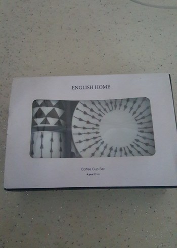 English Home 4 Parça Kahve Fincanı Seti - Görsel 2