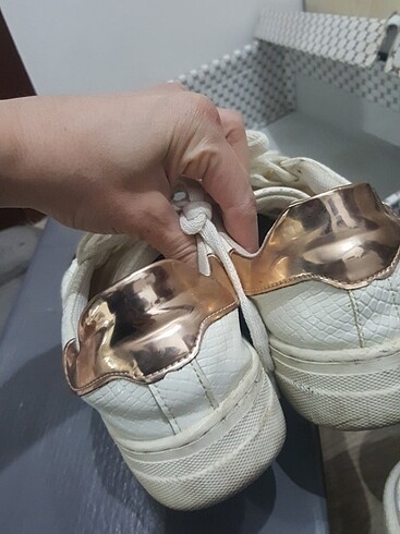 37 Beden beyaz Renk Koton ayakkabi