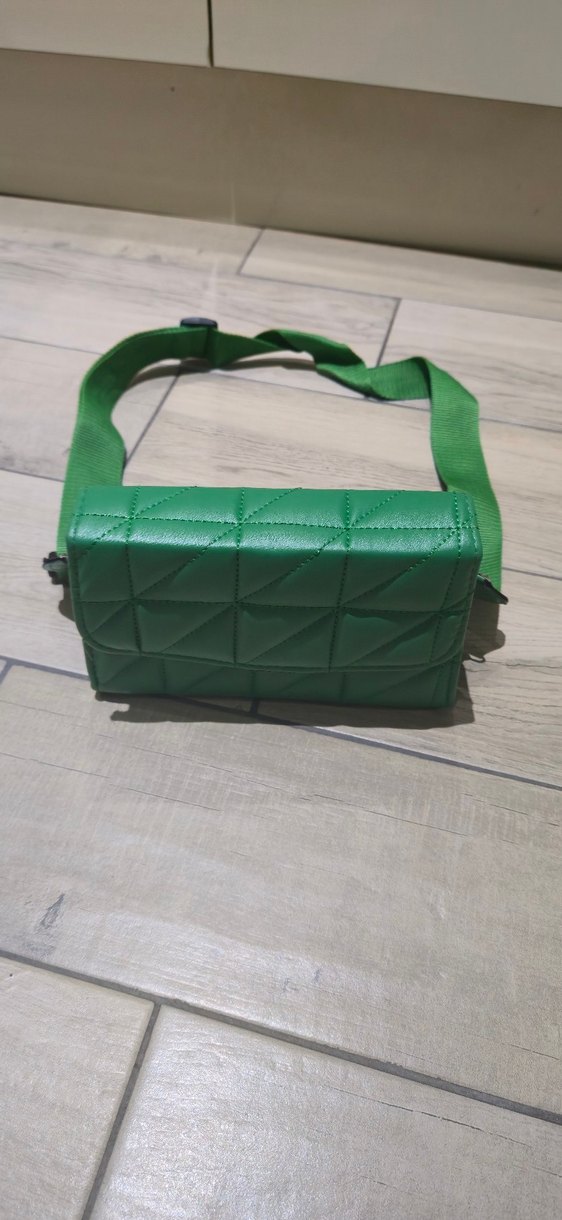 Deri Yeşil kol Çantası - Görsel 2