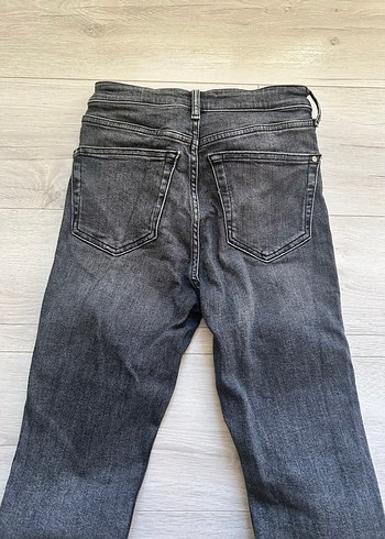 34 Beden gri Renk Gri Kadın Denim Pantolon