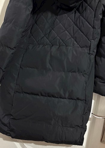 Siyah Kürklü Midi Kadın Mont - Görsel 8