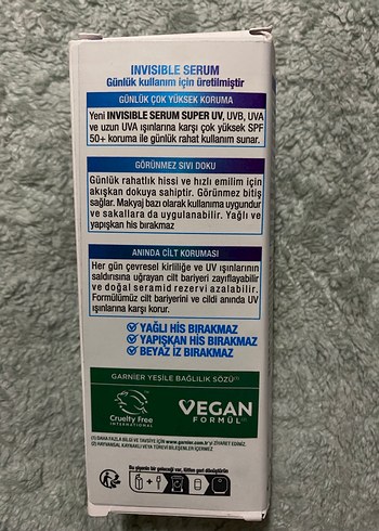 Garnier Ambre Solaire SPF 50 Görünmez Serum - Görsel 6