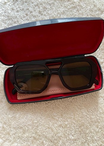 Kahverengi Kadın dikdörtgen Güneş Gözlüğü - Görsel 4