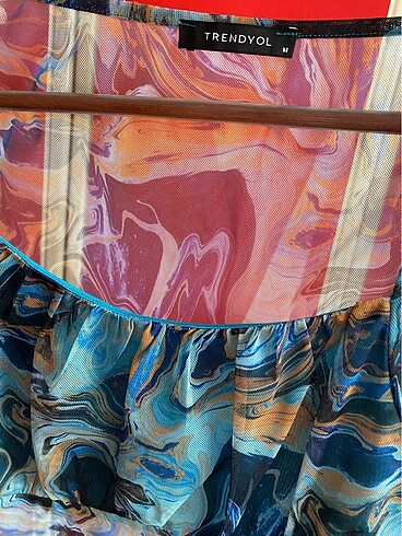 Transparan Tül bluz - Görsel 2