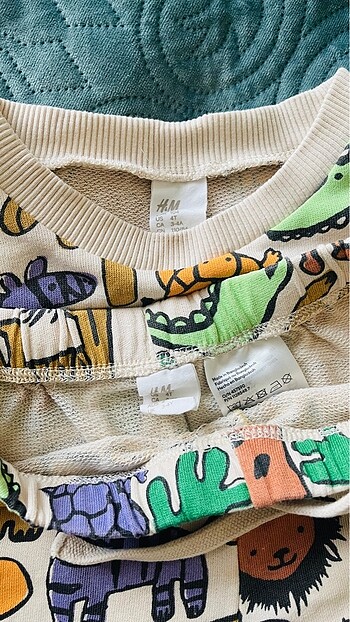 24-36 Ay Beden ten rengi Renk H&M şort takım